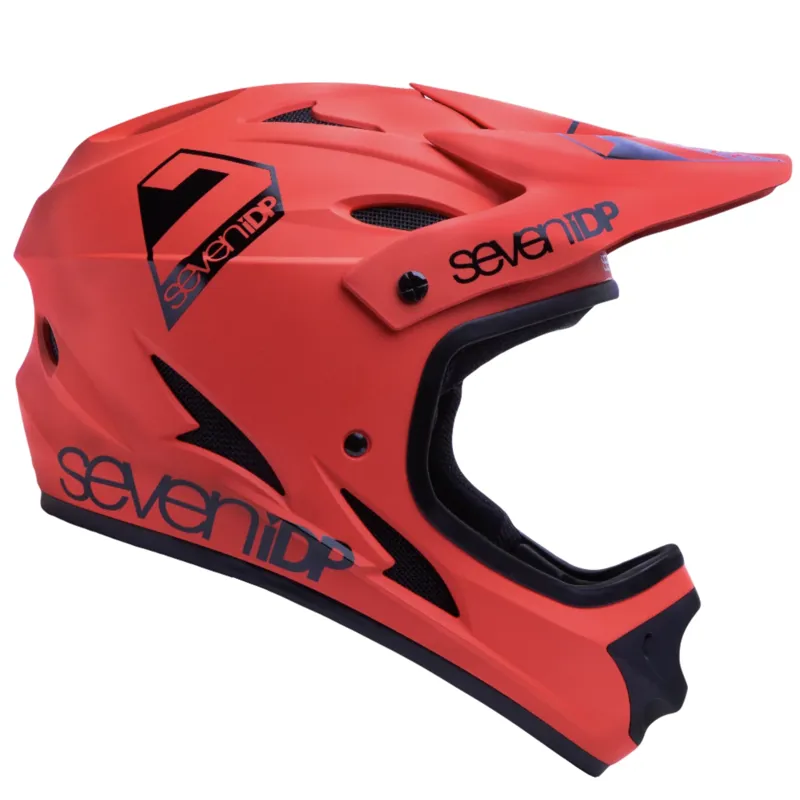 7iDP M1 Helmet Youth Boy Full Face Matte Thruster Red/Black-1